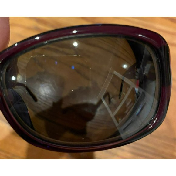 EUC Authentic Nine West Purple Sparkly Striped Sunglass Frames NW 588S main image 4